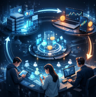 数据服务、交易系统与用户生态：商业增长的“飞轮”效应